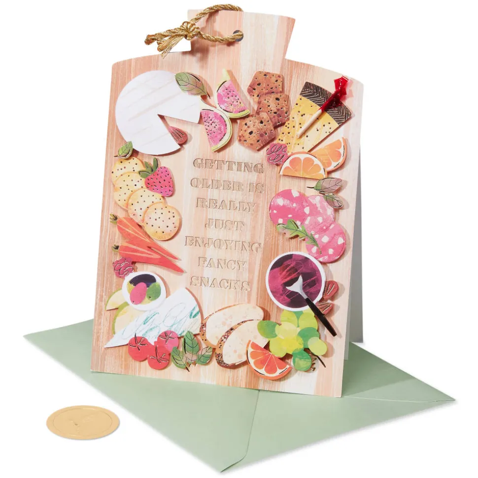 Fancy Snacks Birthday Greeting Card