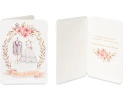 Fashionable Wedding Greeting Card Bundle, 3-Count