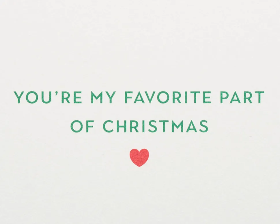 Favorite Part of Christmas Greeting Card