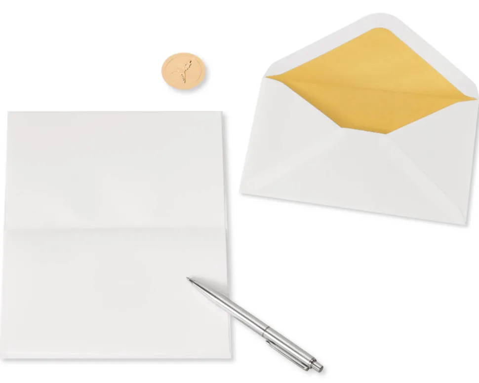 Feather Blank Thank You Greeting Card