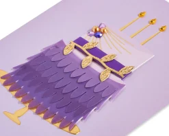 Feather Cake Birthday Greeting Card