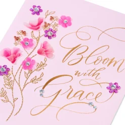Feminine Blank Thinking of You Greeting Card