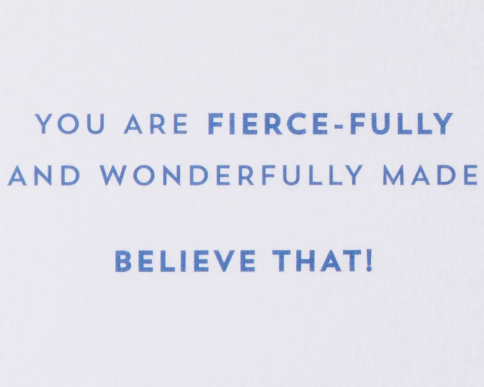 Fierce-fully and Wonderfully Made Friendship Greeting Card – Illustrated by Aminah Dantzler