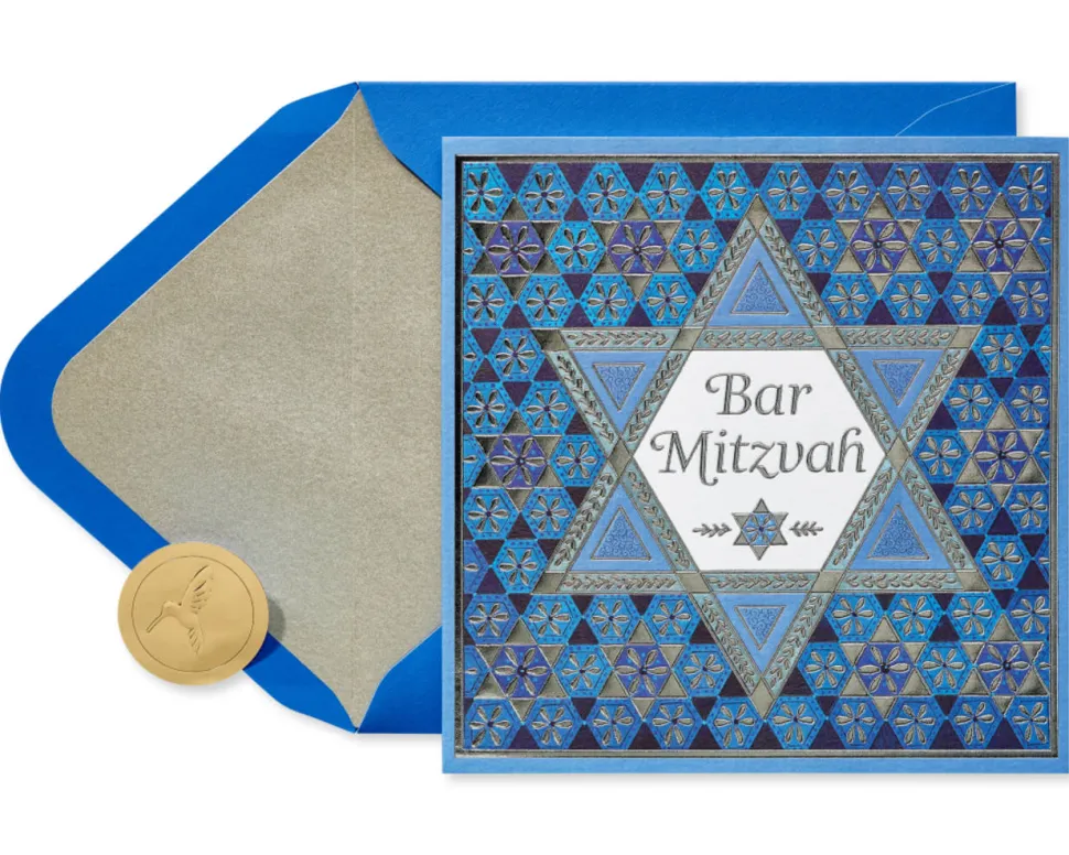 Fine Young Man Bar Mitzvah Greeting Card