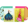 Flamingo and Butterfly Birthday Greeting Card Bundle, 2-Count- Designed by Bella Pilar