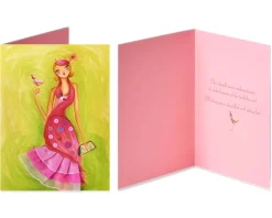 Flamingo and Butterfly Birthday Greeting Card Bundle, 2-Count- Designed by Bella Pilar