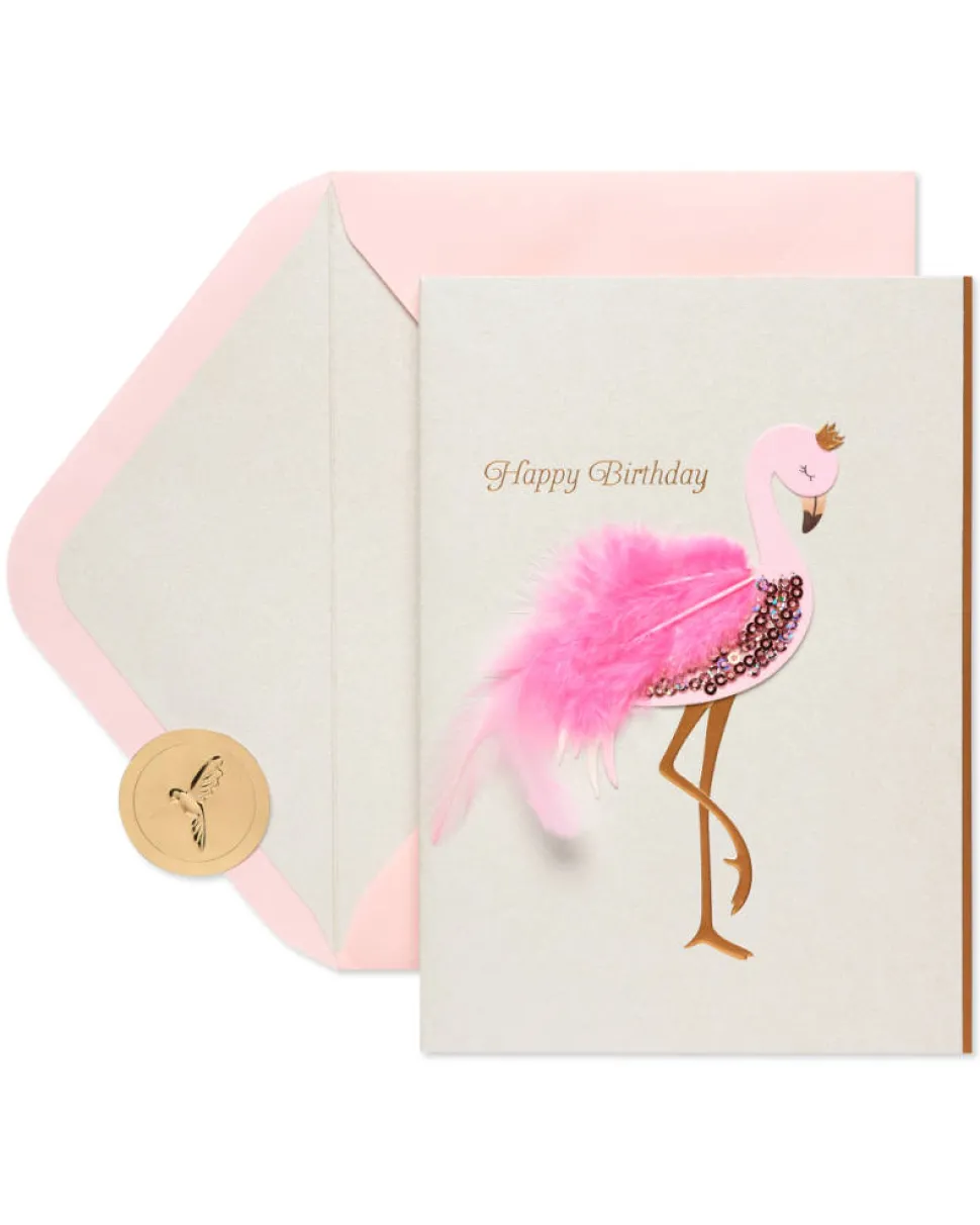 Flamingo Birthday Greeting Card