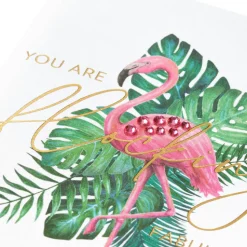 Flocking Fabulous Blank Greeting Card – Designed by Bella Pilar