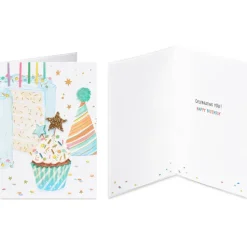 Floral and Candles Birthday Card Assortment, 4-Count