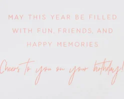 Floral Cocktail Birthday Greeting Card