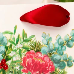 Floral Stocking Christmas Wine Gift Bag – Designed by Bella Pilar, 1 Bag