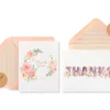 Floral Thank You Boxed Blank Note Cards with Envelopes, 20-Count