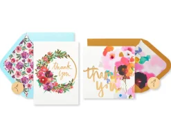Floral Thank You Greeting Card Bundle, 2-Count