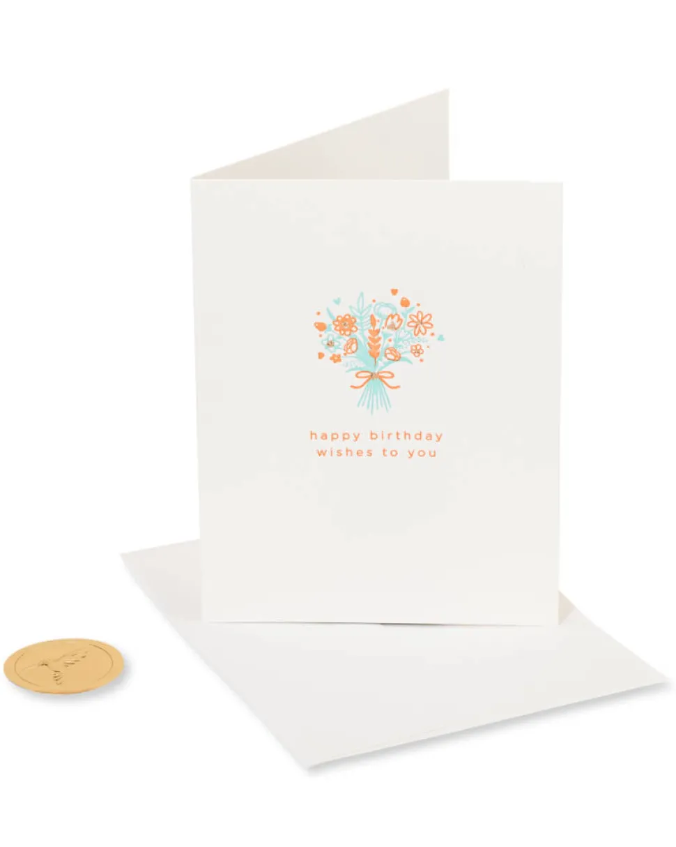 Flower Bouquet Birthday Greeting Card