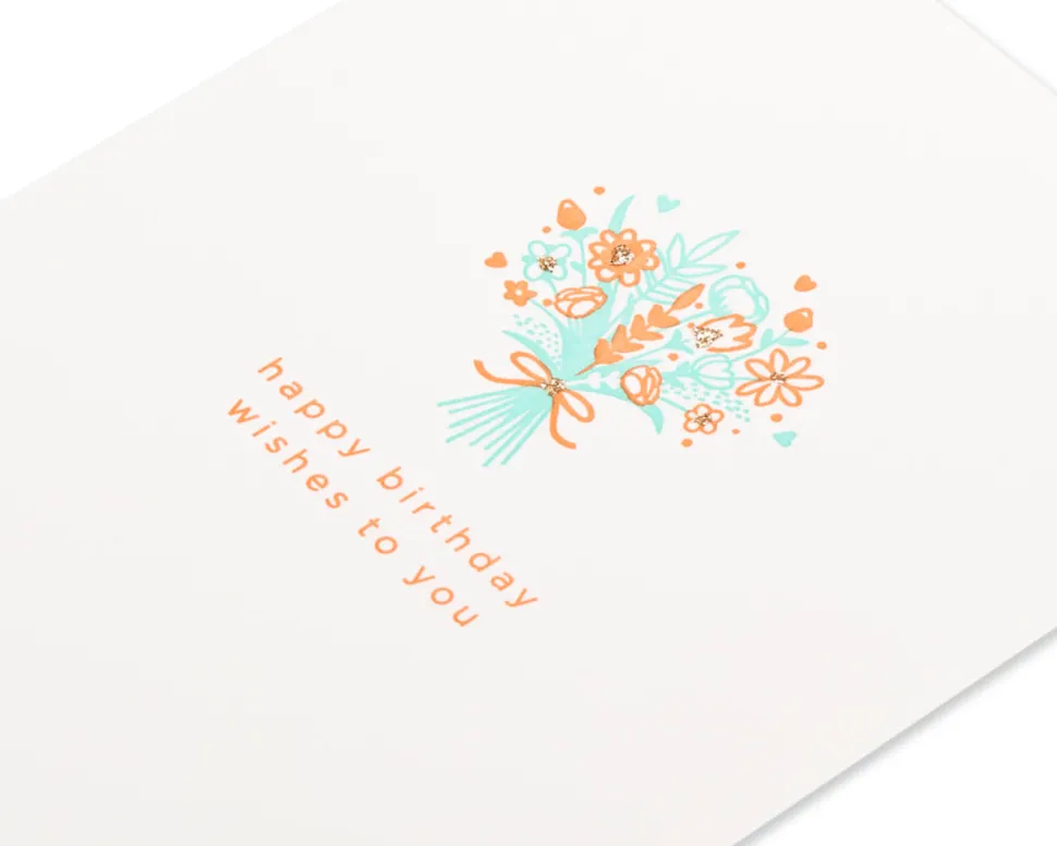Flower Bouquet Birthday Greeting Card