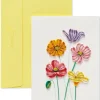 Flowers Birthday Quilling Greeting Card