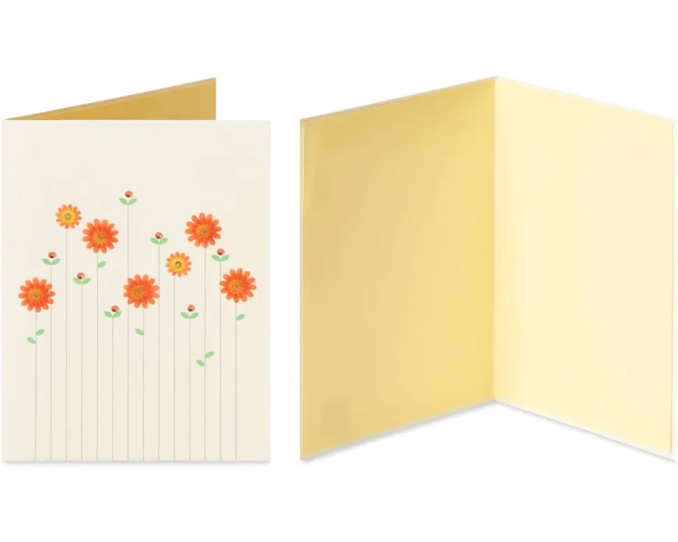 Flowers Blank Greeting Card Bundle, 2-Count