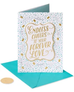 Forever Love Wedding Shower Greeting Card