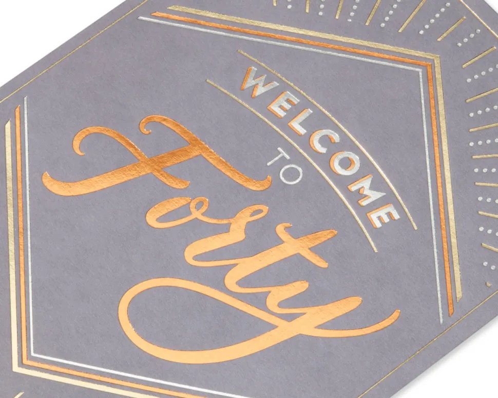 Forty Looks Good on You 40th Birthday Greeting Card