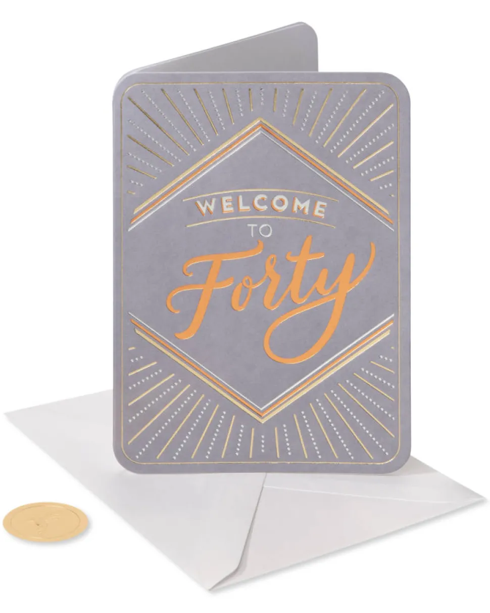 Forty Looks Good on You 40th Birthday Greeting Card