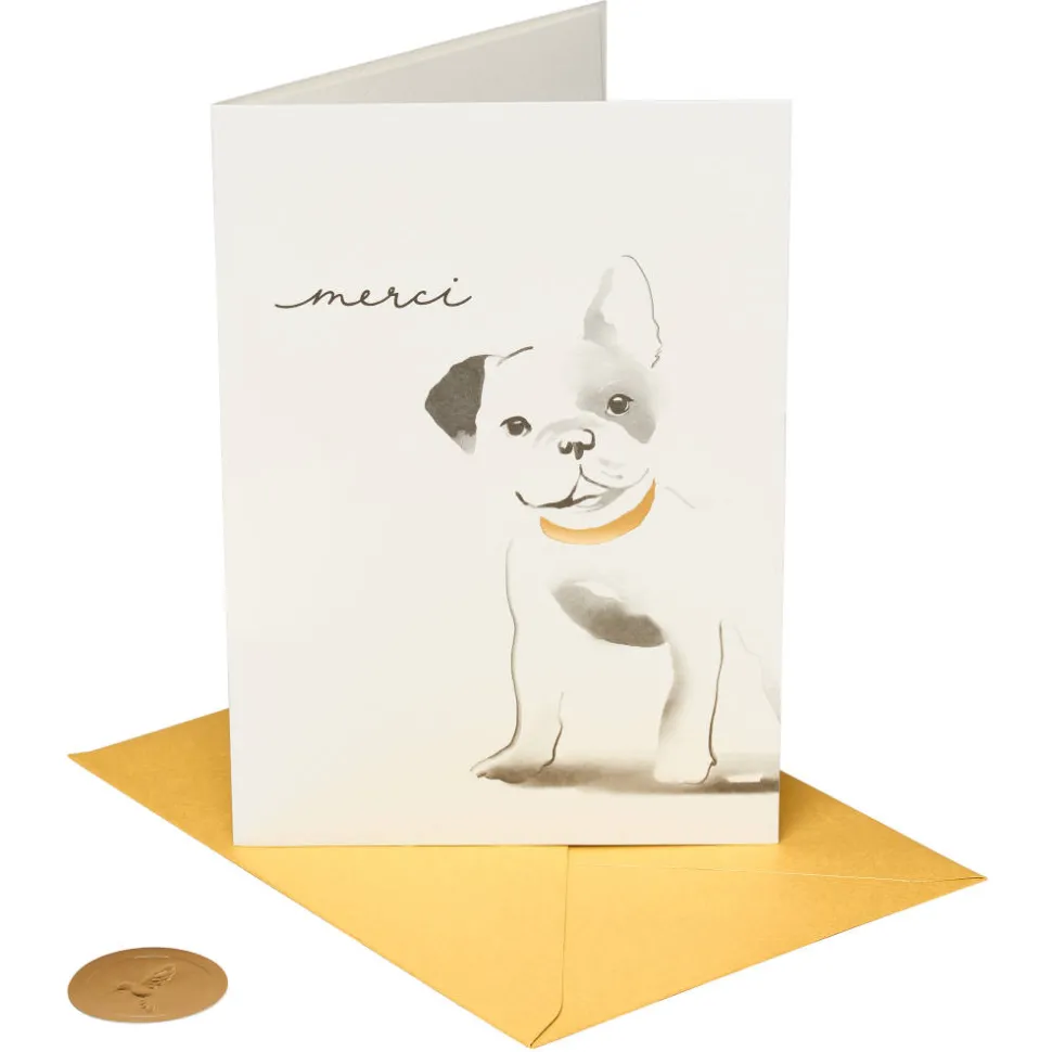 French Bulldog Thank You Greeting Card
