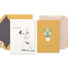 Frenchie Dog and Daisies Thank You Greeting Card Bundle, 2-Count