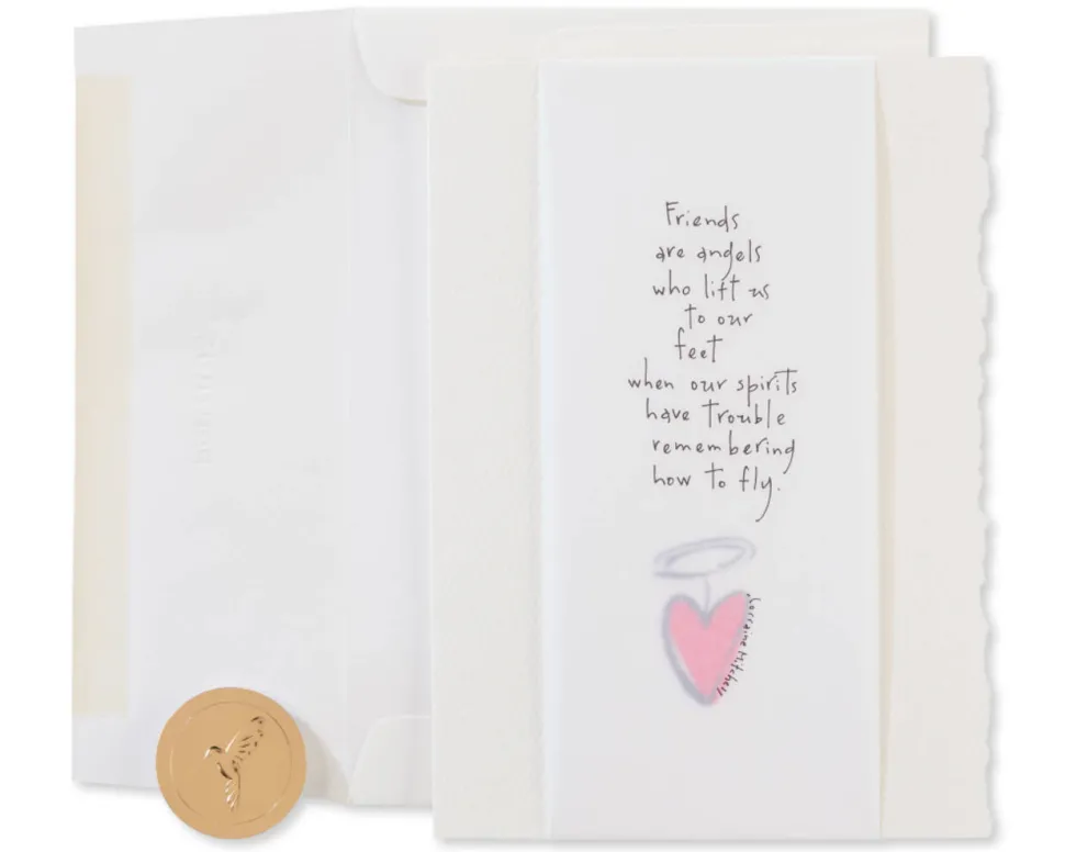 Friends Are Angels Religious Friendship Greeting Card