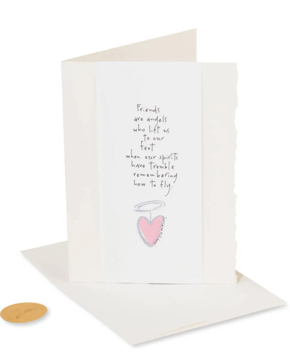 Friends Are Angels Religious Friendship Greeting Card