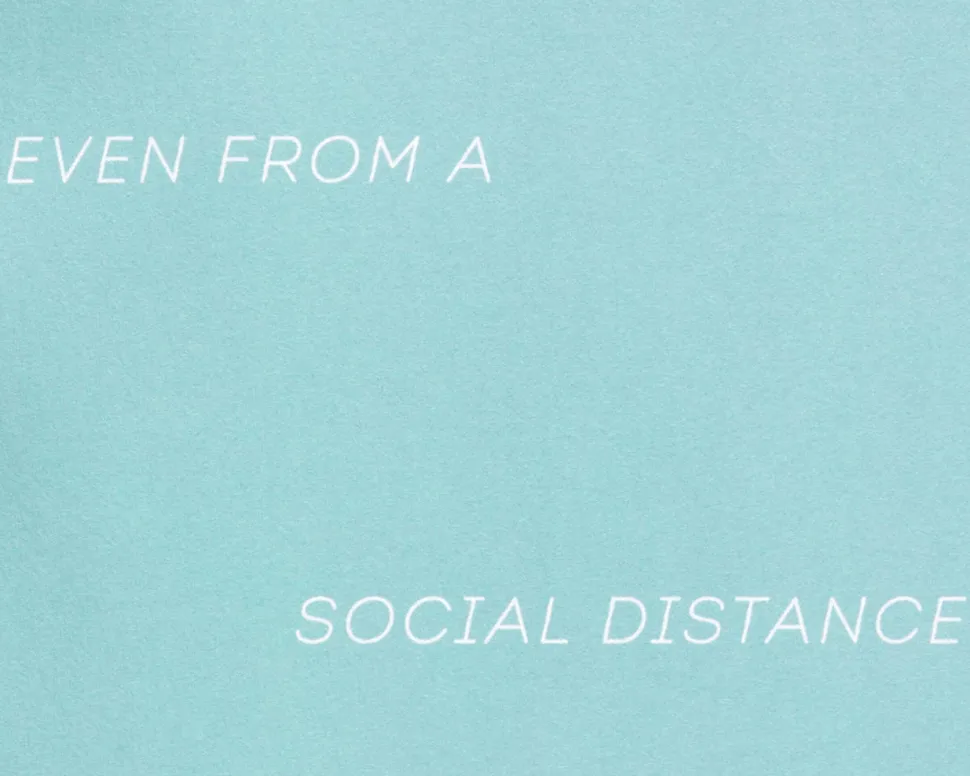 From A Social Distance Thinking of You Greeting Card