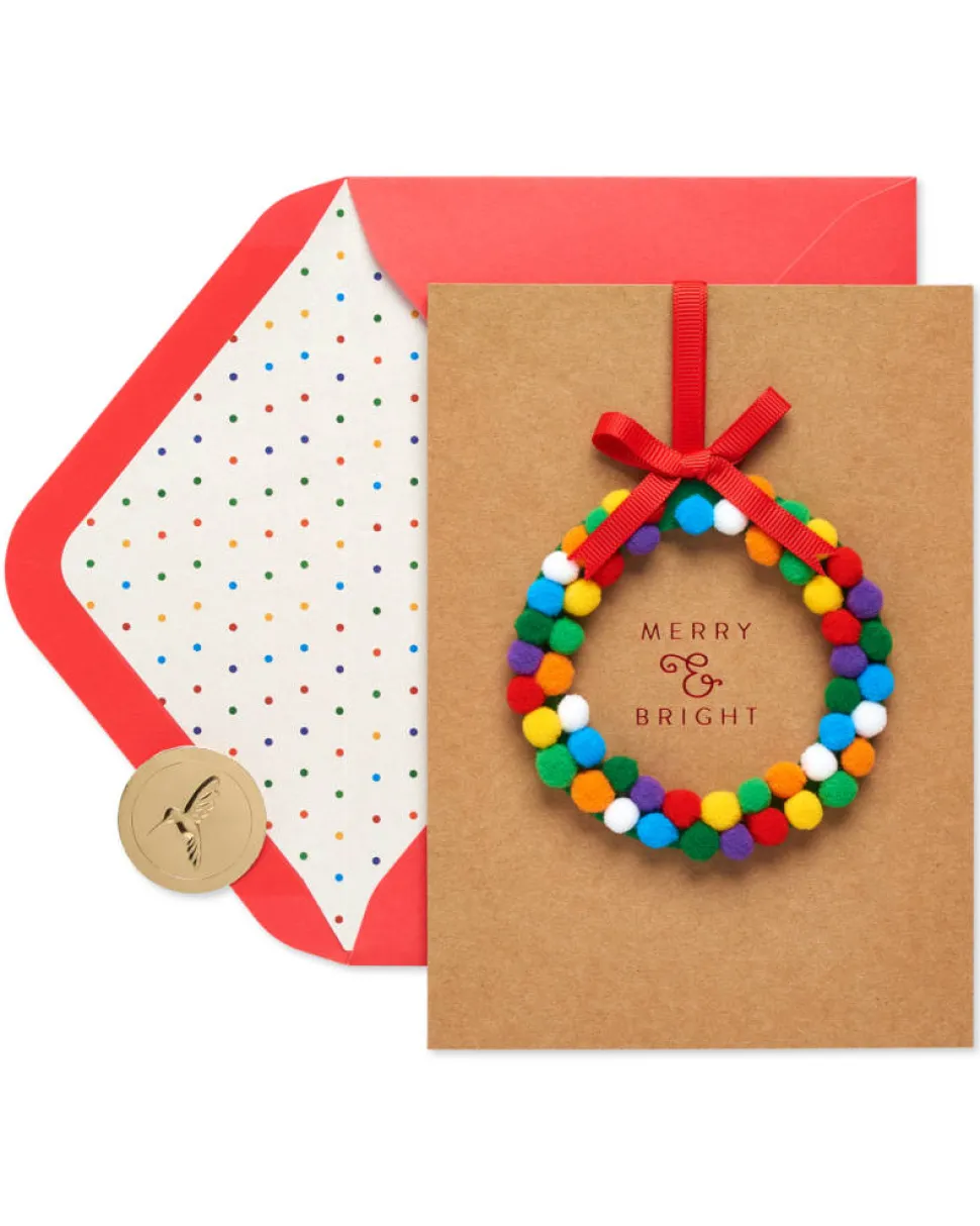 Fun & Joy Christmas Greeting Card with Detachable Ornament