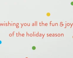Fun & Joy Christmas Greeting Card with Detachable Ornament