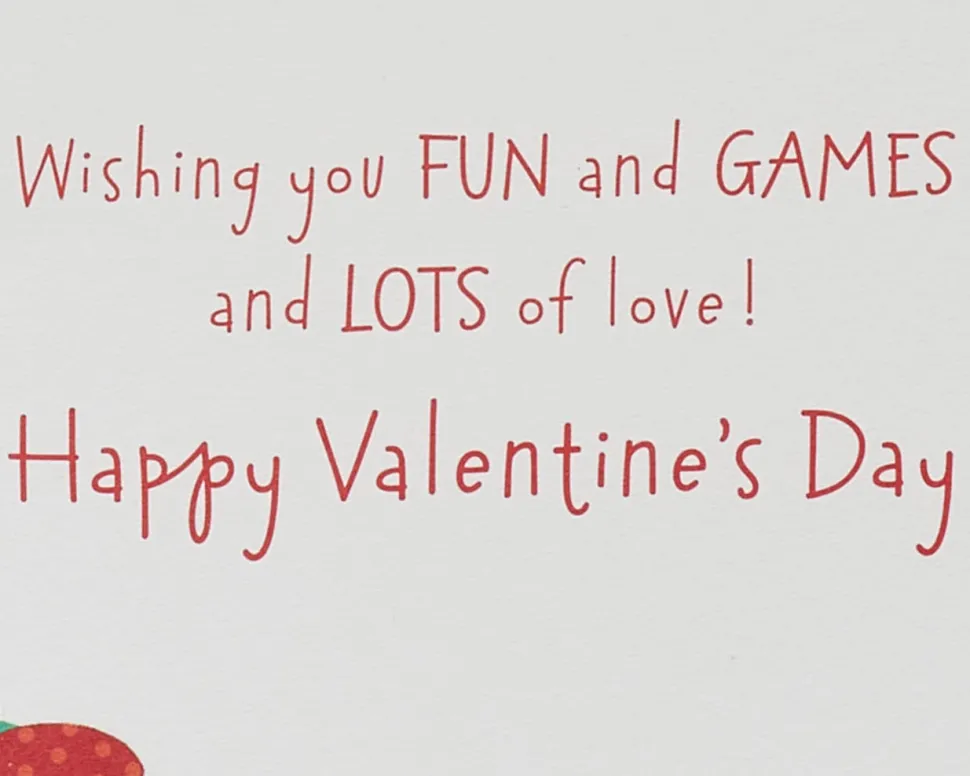 Fun and Games Valentine’s Day Greeting Card for Kids