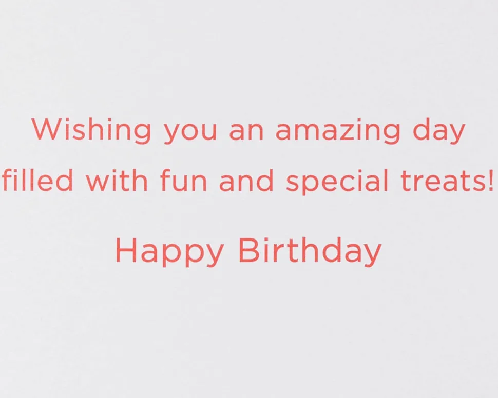 Fun and Special Treats Disney Birthday Greeting Card