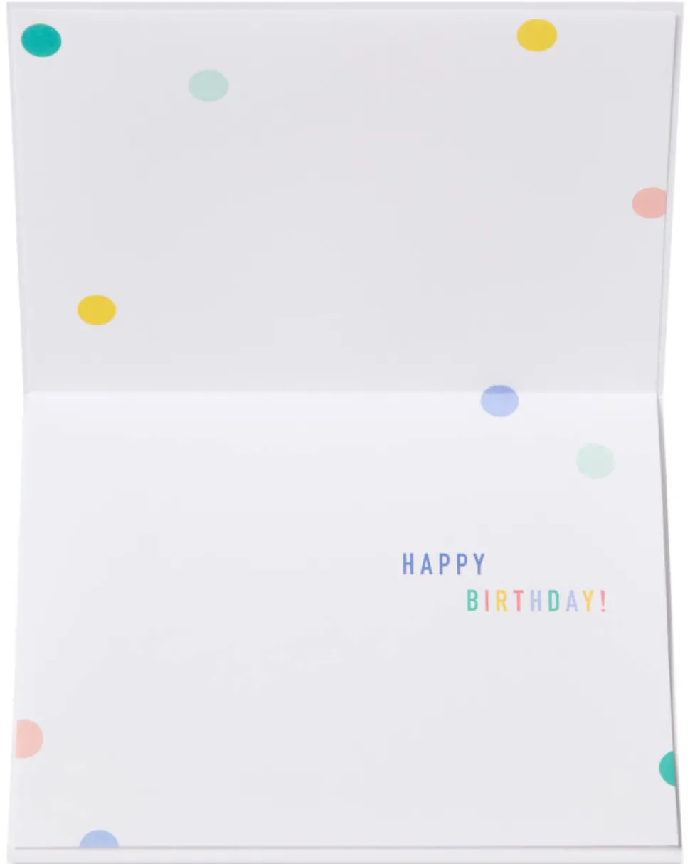 Funfetti Happy Birthday Greeting Card