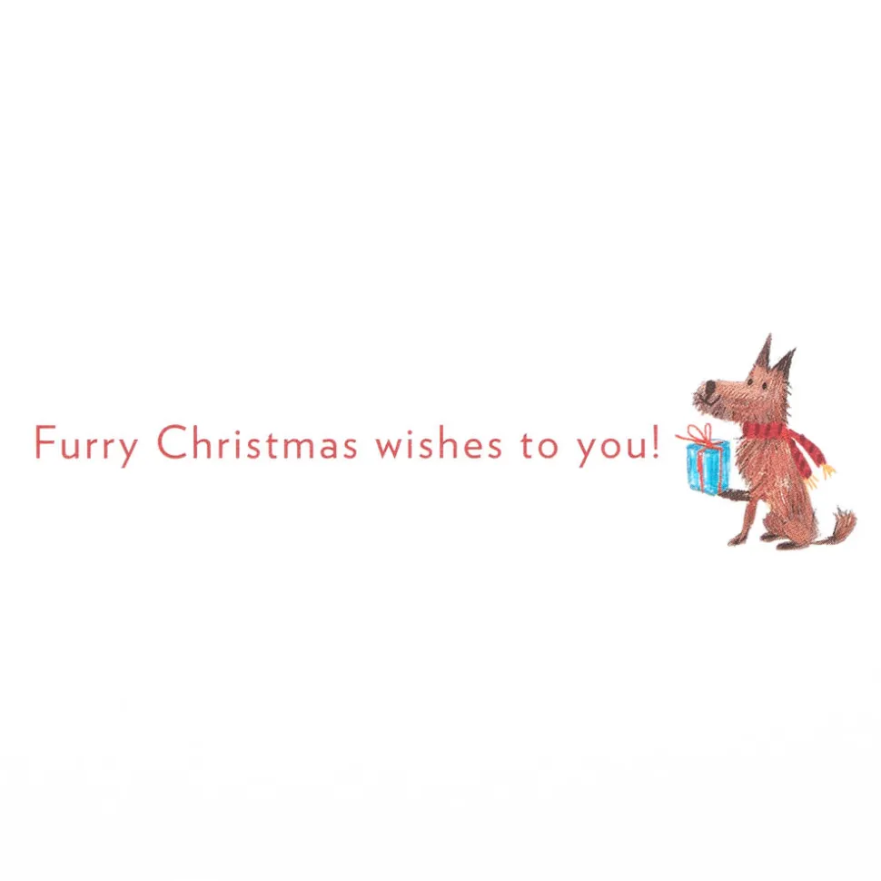 Furry Christmas to You Dog Christmas Greeting Card