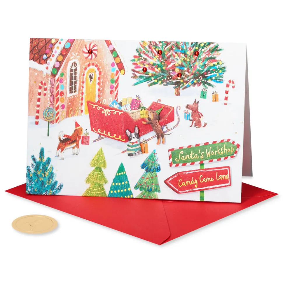 Furry Christmas to You Dog Christmas Greeting Card