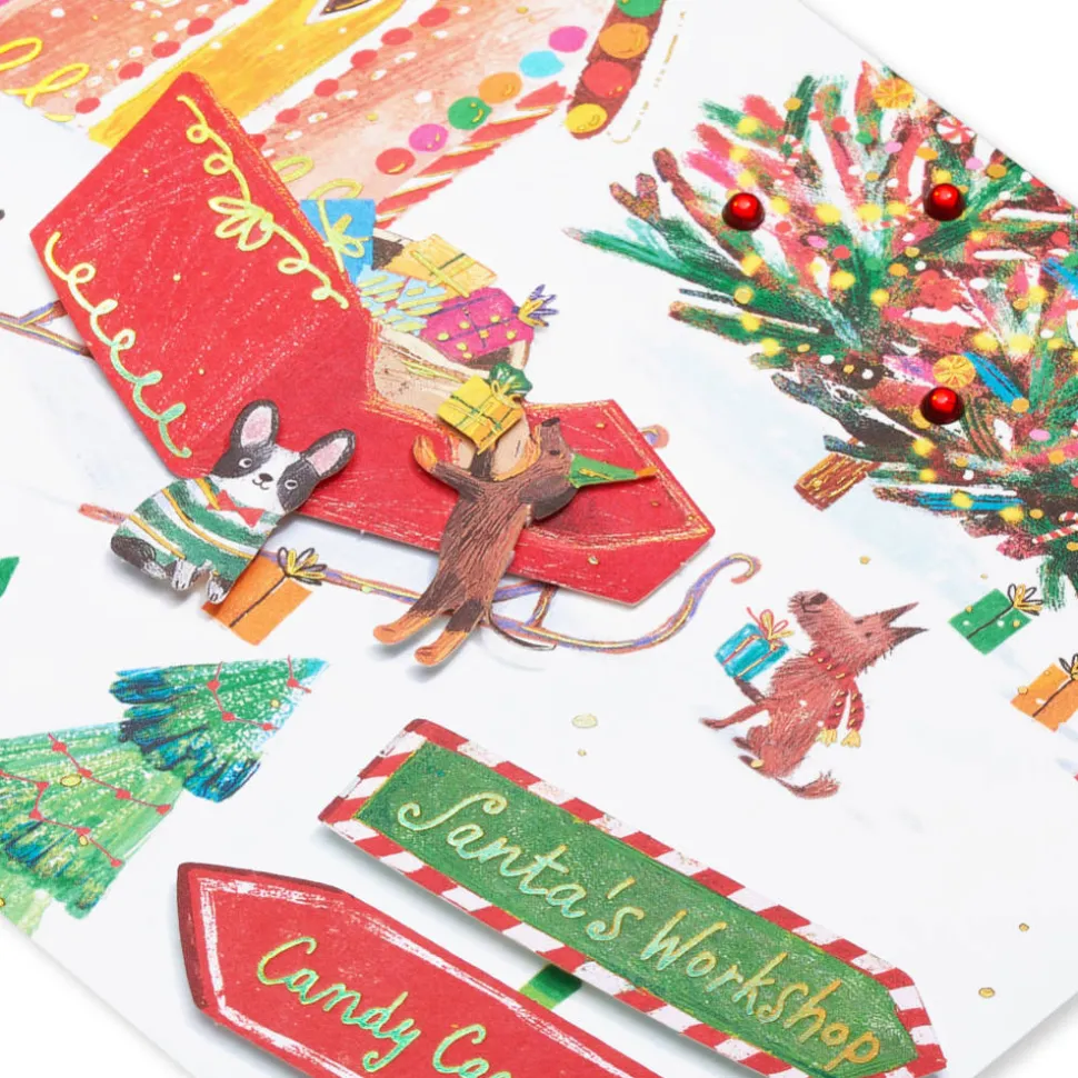 Furry Christmas to You Dog Christmas Greeting Card