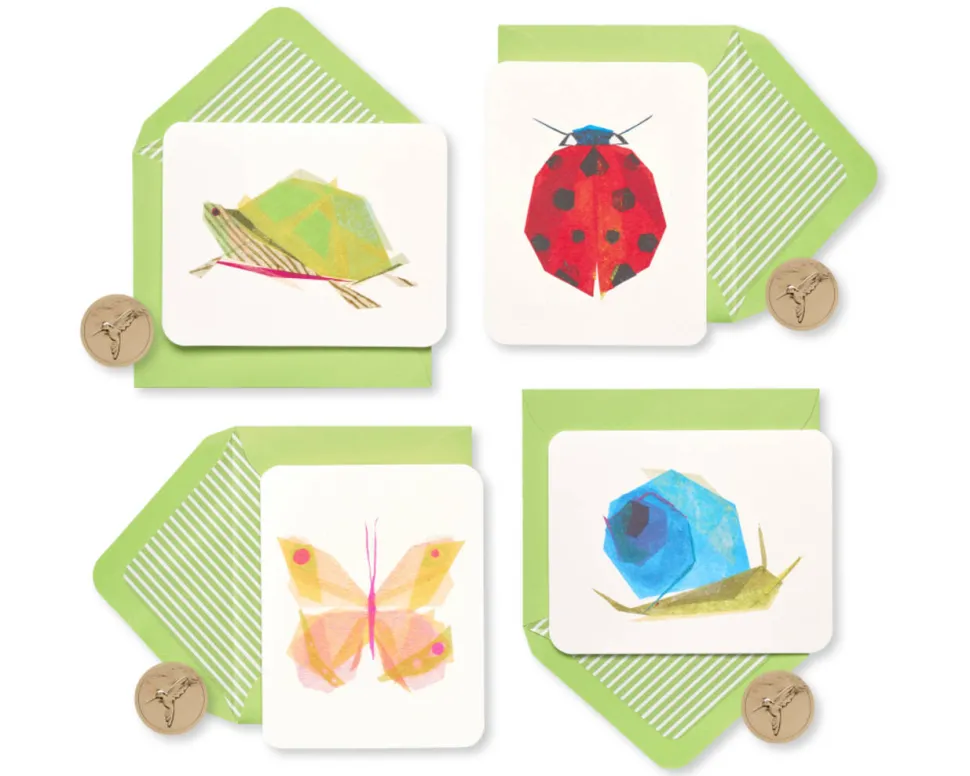 Garden Critters Keepsake Boxed Blank Cards and Envelopes, 20-Count