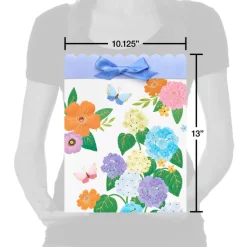 Garden Floral 13″ Large Gift Bag, 1 Bag