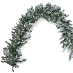 Garland Blue Spruce Frosted
