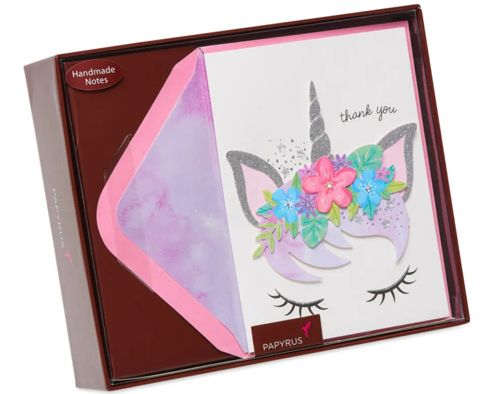 Gem Unicorn Boxed Thank You Cards and Envelopes, 8-Count