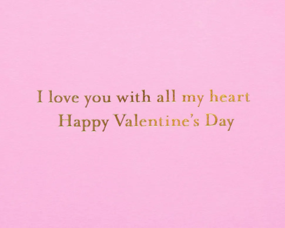 Gemmed Heart Valentine’s Day Greeting Card