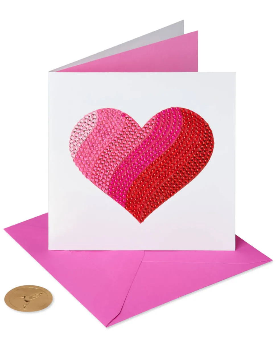 Gemmed Heart Valentine’s Day Greeting Card