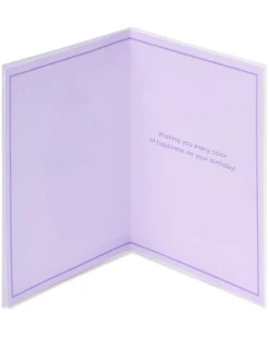 Gemmed Ice Cream Cone Birthday Greeting Card