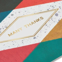 Geometric, Many Thanks Thank You Greeting Card