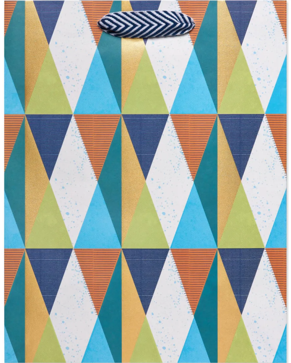 Geometric Pattern Large Gift Bag, 1 Bag