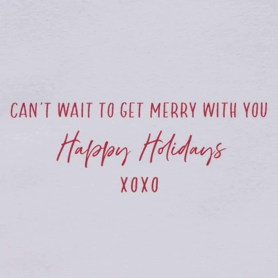 Get Merry With You Christmas Greeting Card for Husband