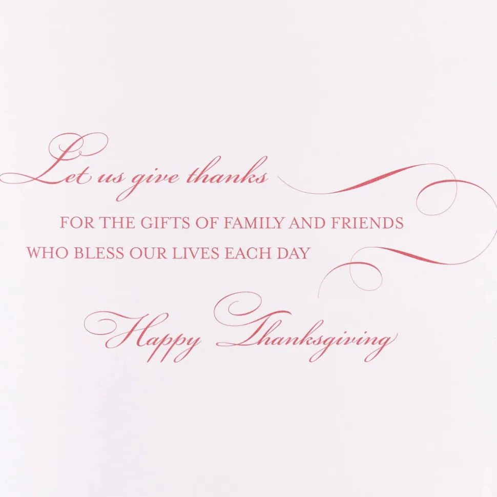 Gifts of Family and Friends Thanksgiving Greeting Card