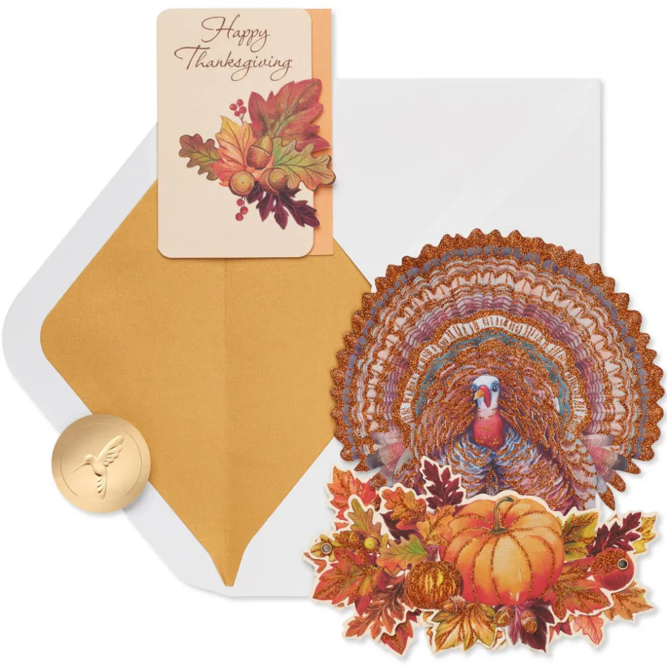 Gifts of the Season Displayable Thanksgiving Greeting Card