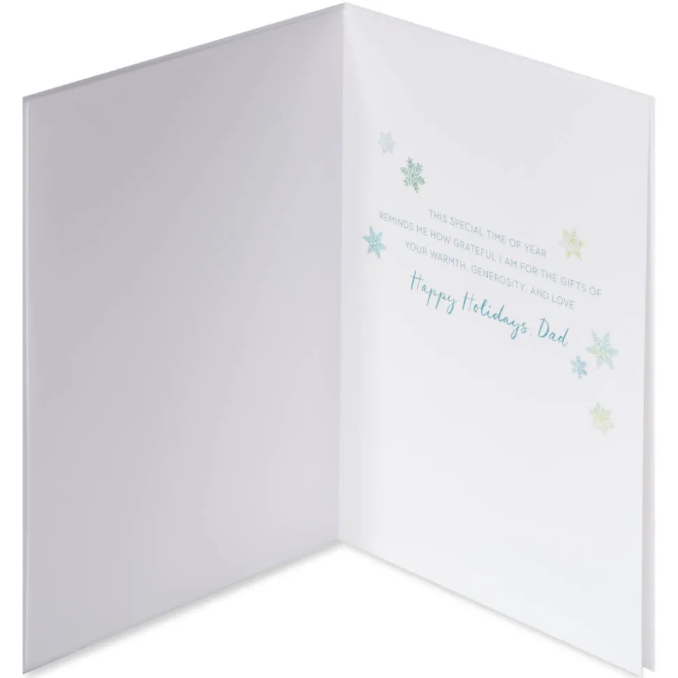 Gifts of Warmth, Generosity, and Love Christmas Greeting Card for Dad